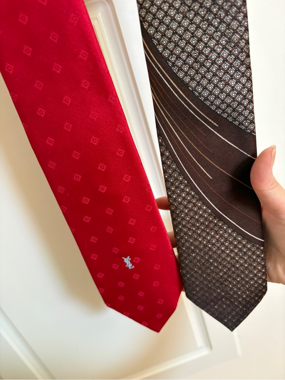 Vintage YSL & Dior Men's Tie